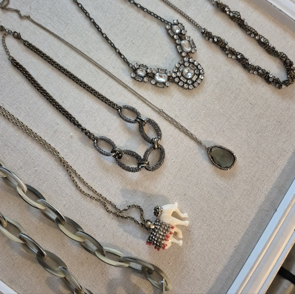Designer Marked Necklave Lot 3 J.CREW   2 LOFT 1 AERO * READ*